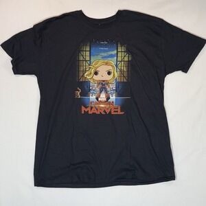2XL Tee Funko Pop Captain Marvel "Higher Further Faster" T Shirt Men's